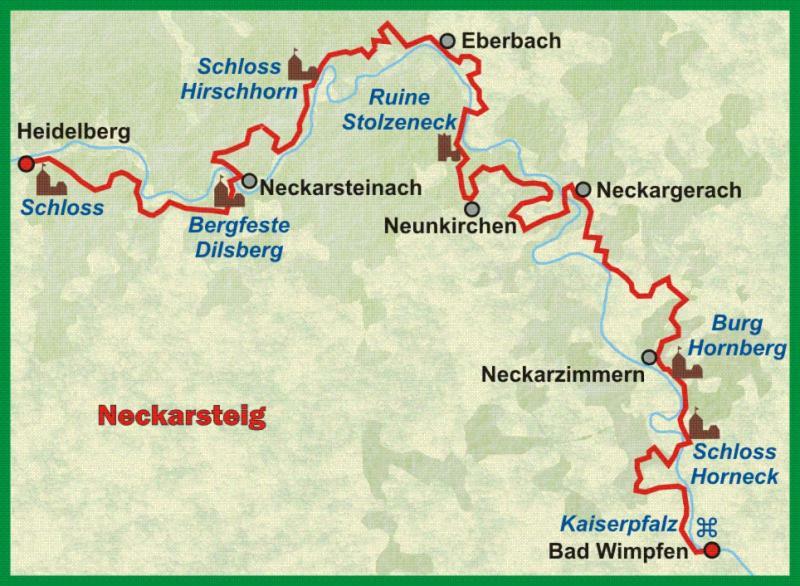 Natur Und Neckarblick Bei Heidelberg Hirschhorn Kültér fotó